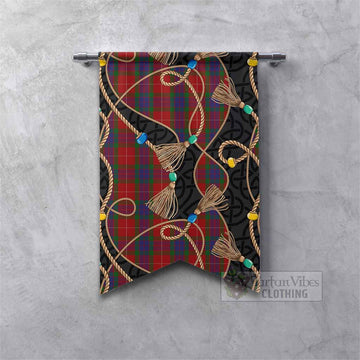 Fraser Scottish Tartan Twisted Ropes Stylized Gonfalon Fishtail - Tartan Vibes Clothing