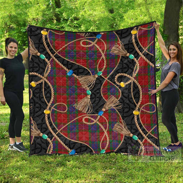 Fraser Scottish Tartan Twisted Ropes Stylized Premium Quilt - Tartan Vibes Clothing