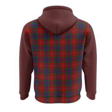 Fraser Tartan Accent Hoodie with Family Crest