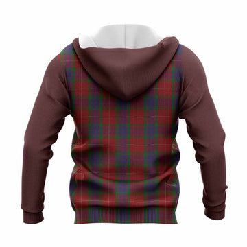 Fraser Tartan Accent Knitted Hoodie with Family Crest