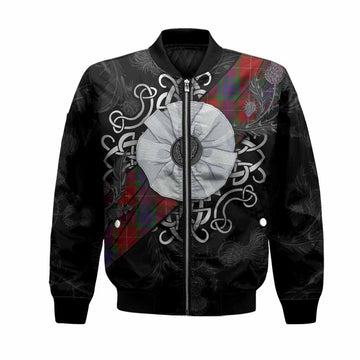 Fraser Tartan Bomber Jacket Jacobite White Rose Unisex Black - Tartan Vibes Clothing