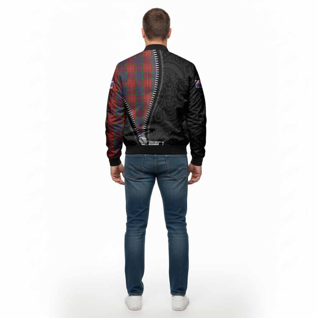 Fraser Tartan Bomber Jacket New Zealand Pattern Unique Zipper Stylized