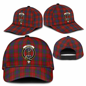 Fraser Tartan Classic Cap with Family Crest