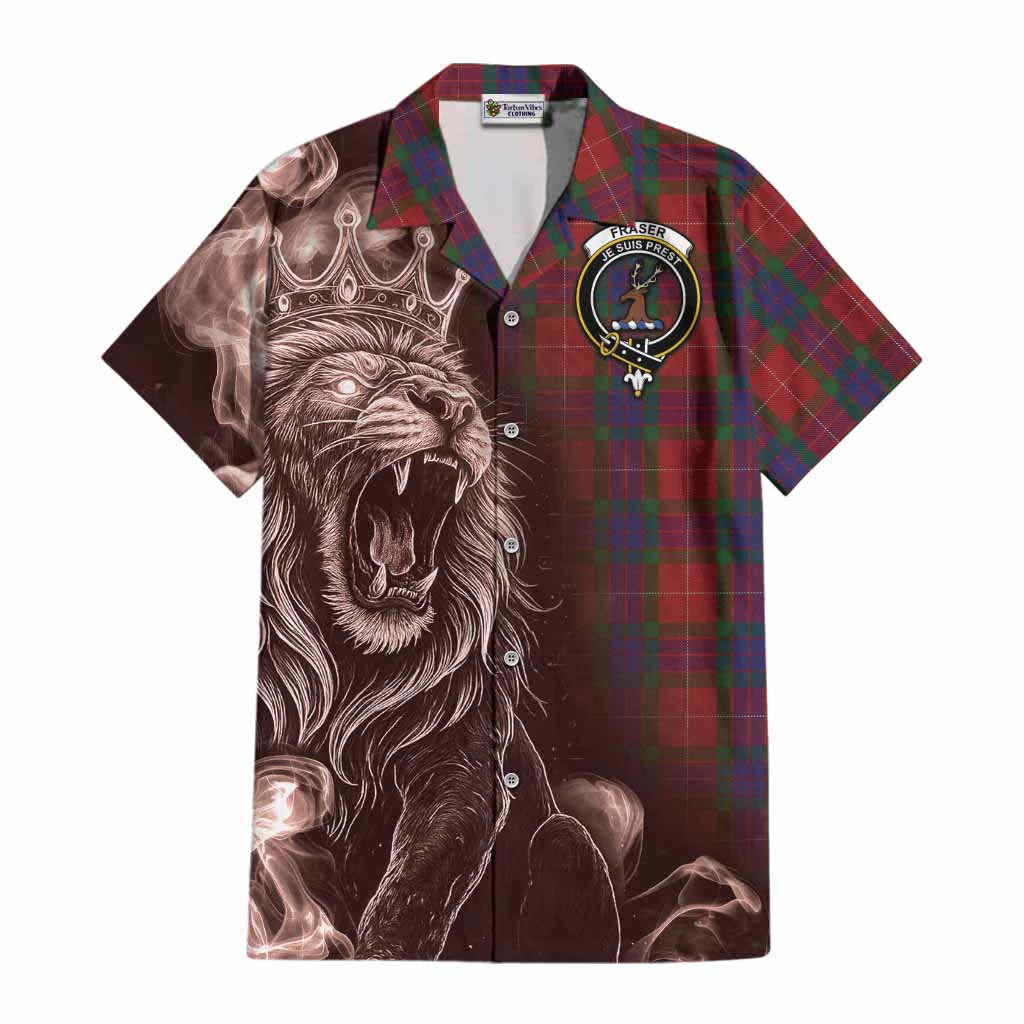 Fraser Tartan Cotton Hawaiian Shirt Roaring Lion Heritage