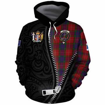 Fraser Tartan Cotton Hoodie New Zealand Pattern Unique Zipper Stylized