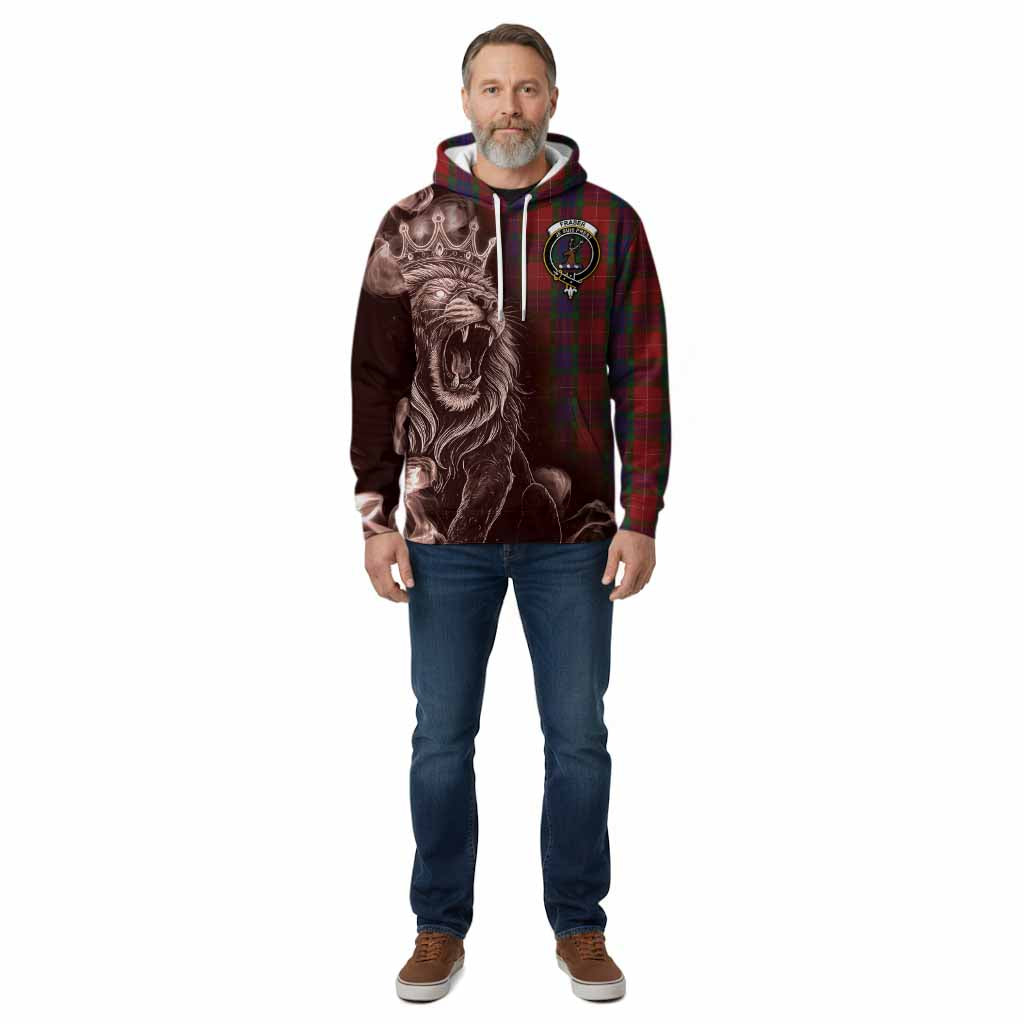 Fraser Tartan Cotton Hoodie Roaring Lion Heritage