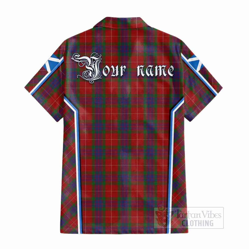 Fraser Tartan Crest Cotton Hawaiian Shirt Scotland Coat of Arm Flag Style - Tartan Vibes Clothing