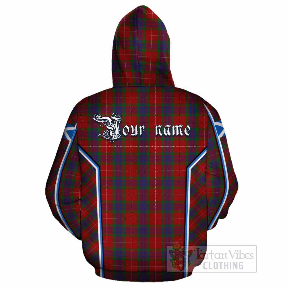 Fraser Tartan Crest Cotton Hoodie Scotland Coat of Arm Flag Style - Tartan Vibes Clothing