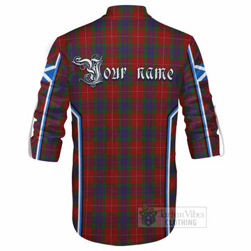 Fraser Tartan Crest Ghillie Kilt Shirt Scotland Coat of Arm Flag Style