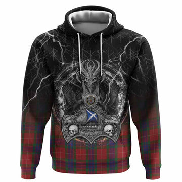 Fraser Tartan Crest Hoodie Celtic Odin's Raven Legacy