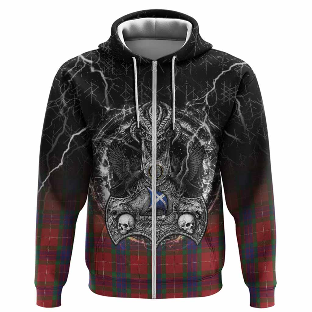 Fraser Tartan Crest Hoodie Celtic Odin's Raven Legacy