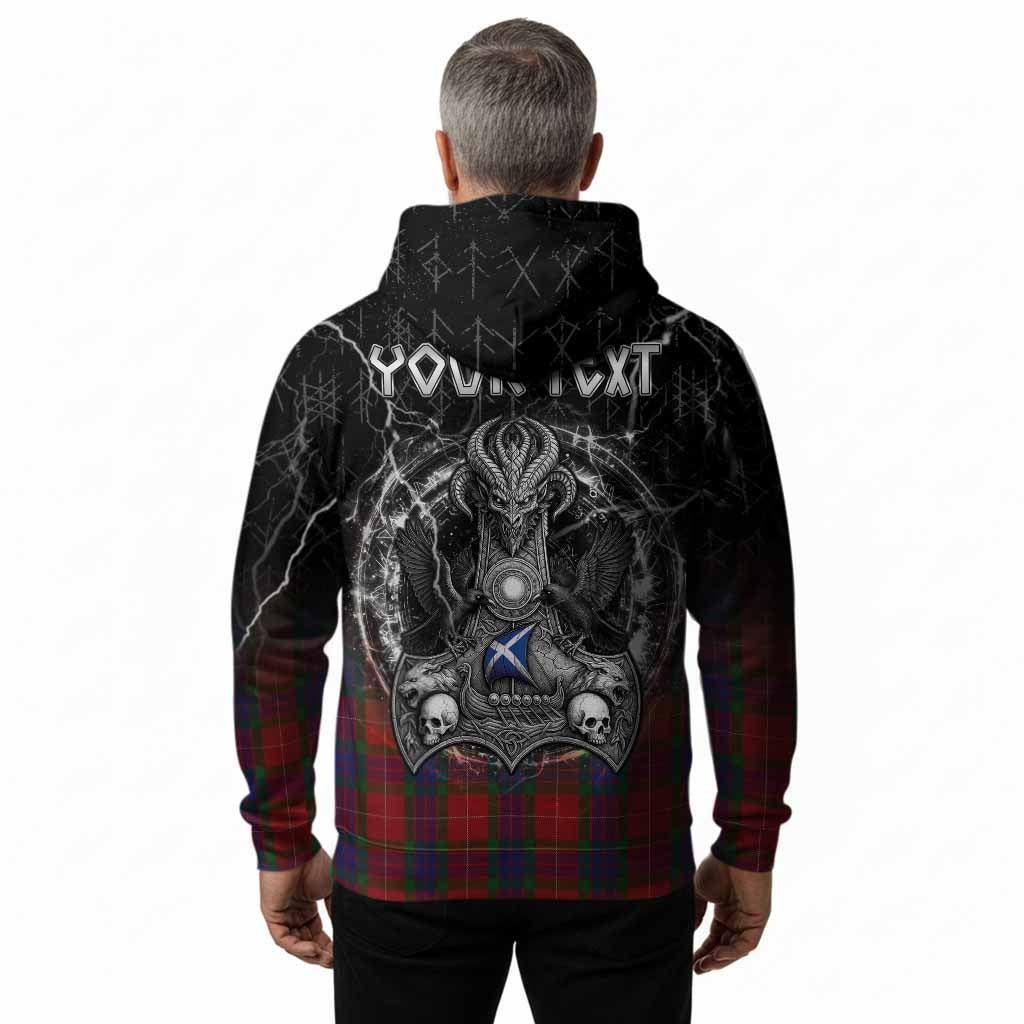 Fraser Tartan Crest Hoodie Celtic Odin's Raven Legacy