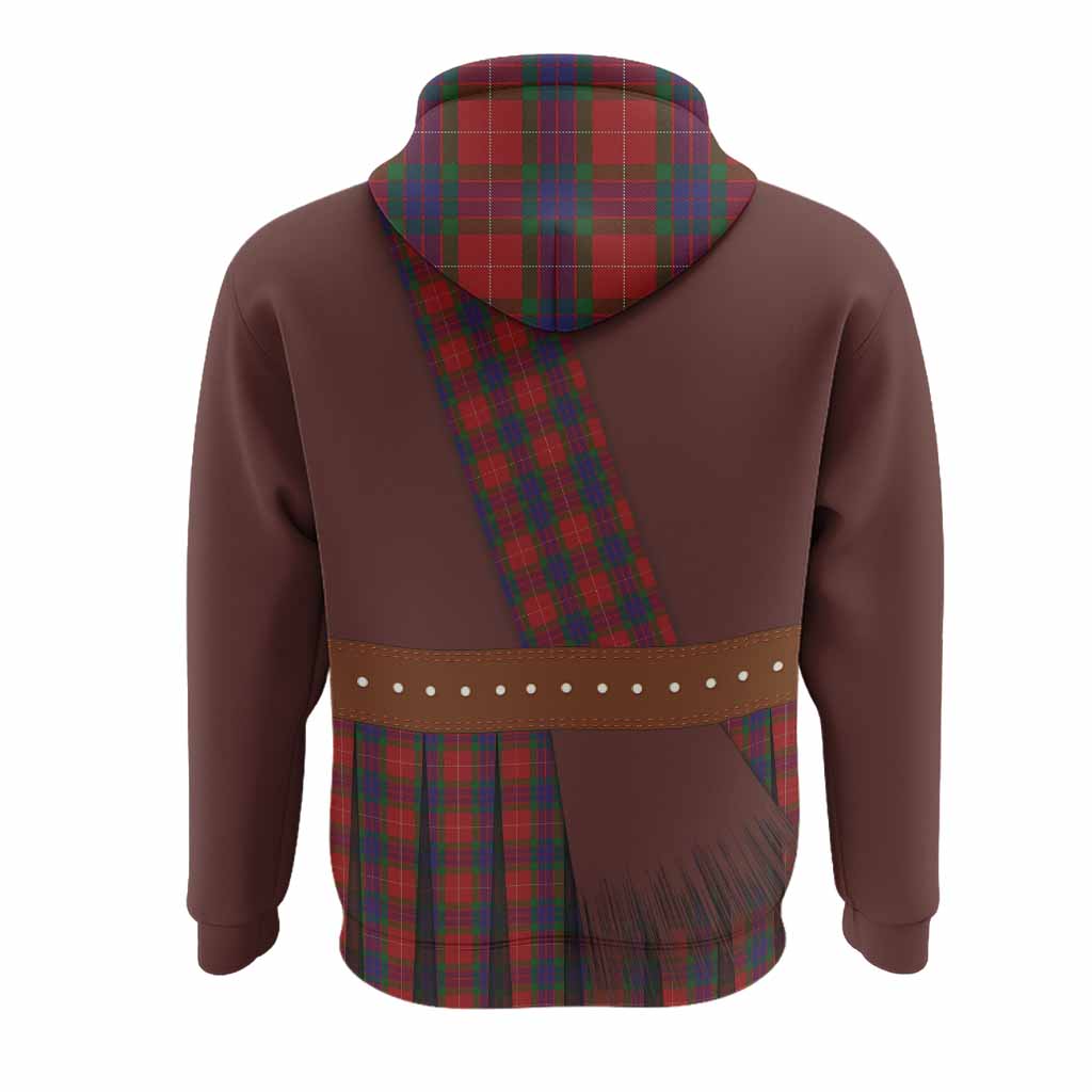 Fraser Tartan Crest Hoodie Kilt Costume Style