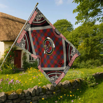 Fraser Tartan Crest House Flag Northern Mythology Dragon Art - Tartan Vibes Clothing
