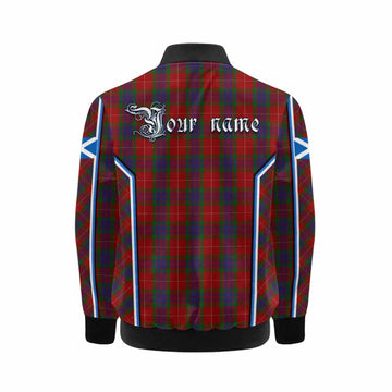 Fraser Tartan Crest Kid Bomber Jacket Scotland Coat of Arm Flag Style - Tartan Vibes Clothing