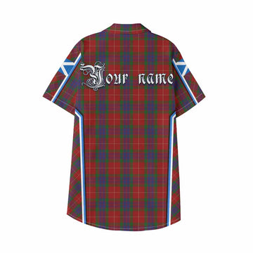 Fraser Tartan Crest Kid Hawaiian Shirt Scotland Coat of Arm Flag Style - Tartan Vibes Clothing
