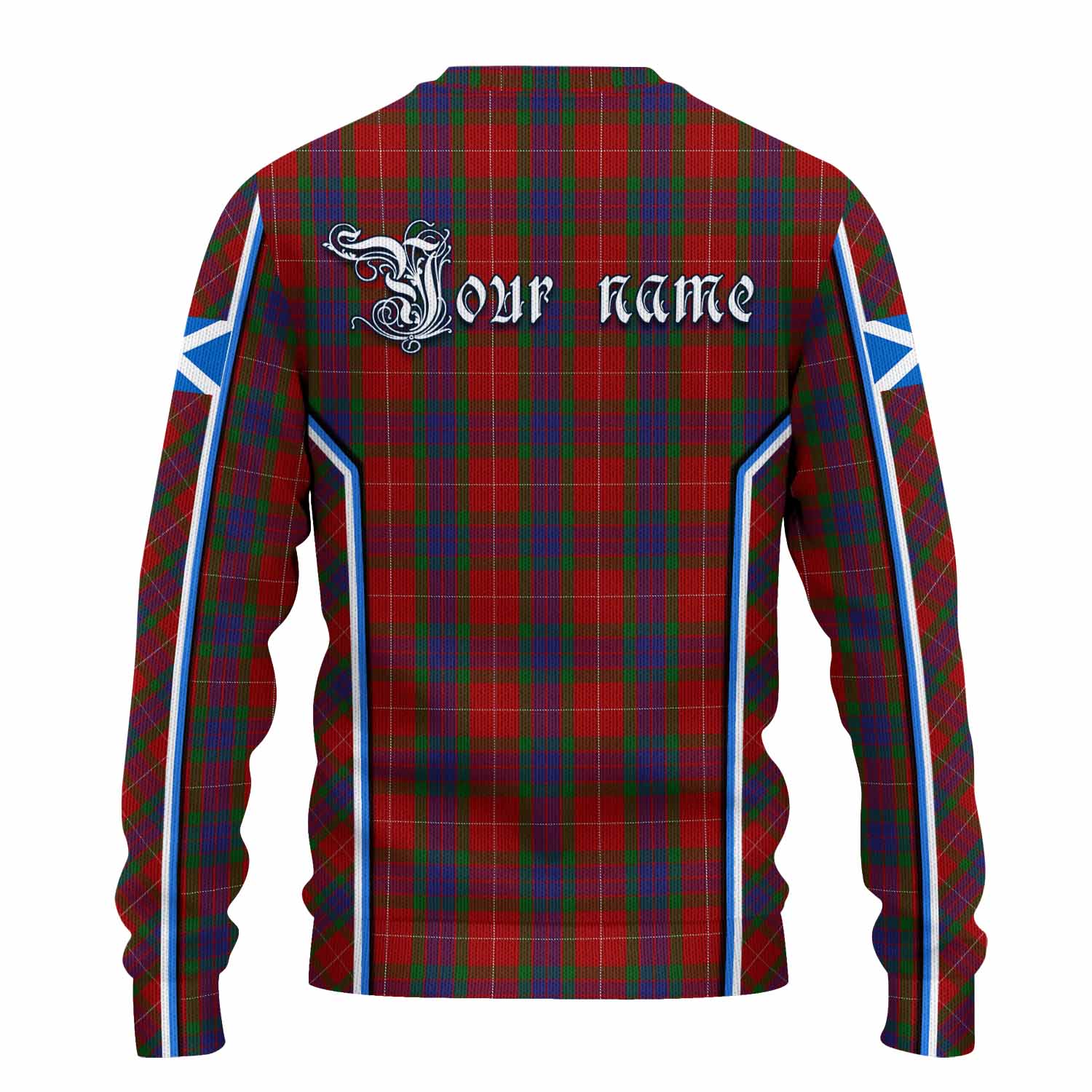 Fraser Tartan Crest Knitted Sweater Scotland Coat of Arm Flag Style - Tartan Vibes Clothing