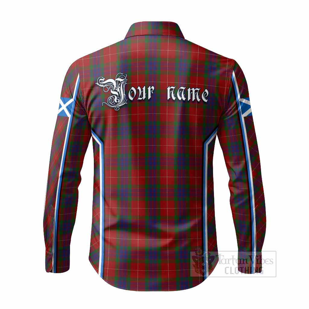 Fraser Tartan Crest Long Sleeve Button Shirts Scotland Coat of Arm Flag Style - Tartan Vibes Clothing