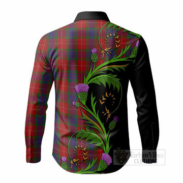 Fraser Tartan Crest Long Sleeve Button Shirts Scottish Thistle Pride Heritage Art - Tartan Vibes Clothing