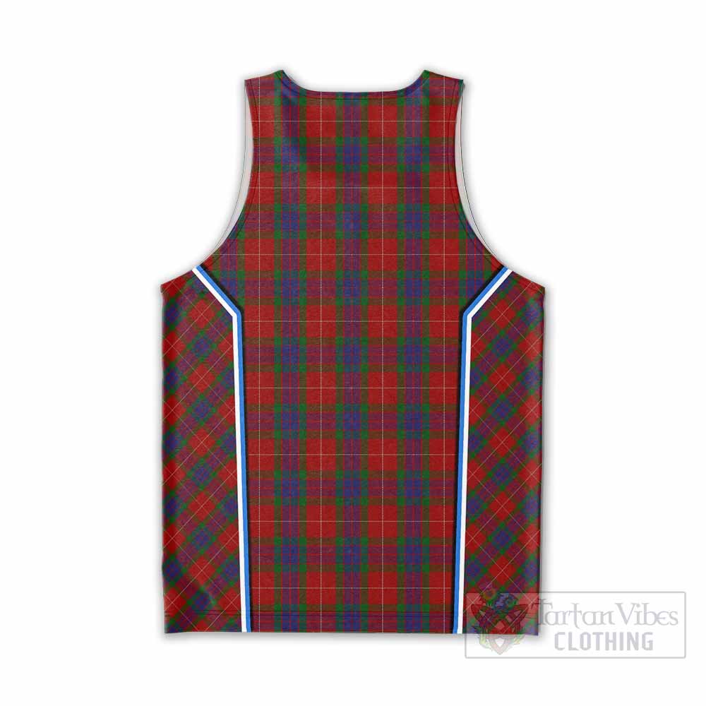Fraser Tartan Crest Men Tank Top Scotland Coat of Arm Flag Style - Tartan Vibes Clothing