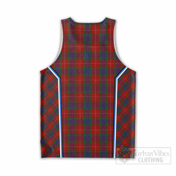 Fraser Tartan Crest Men Tank Top Scotland Coat of Arm Flag Style