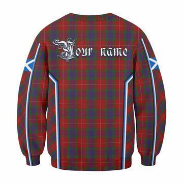 Fraser Tartan Crest Sweatshirt Scotland Coat of Arm Flag Style