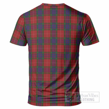 Fraser Tartan Crest T-Shirt Ferocious Lion Style