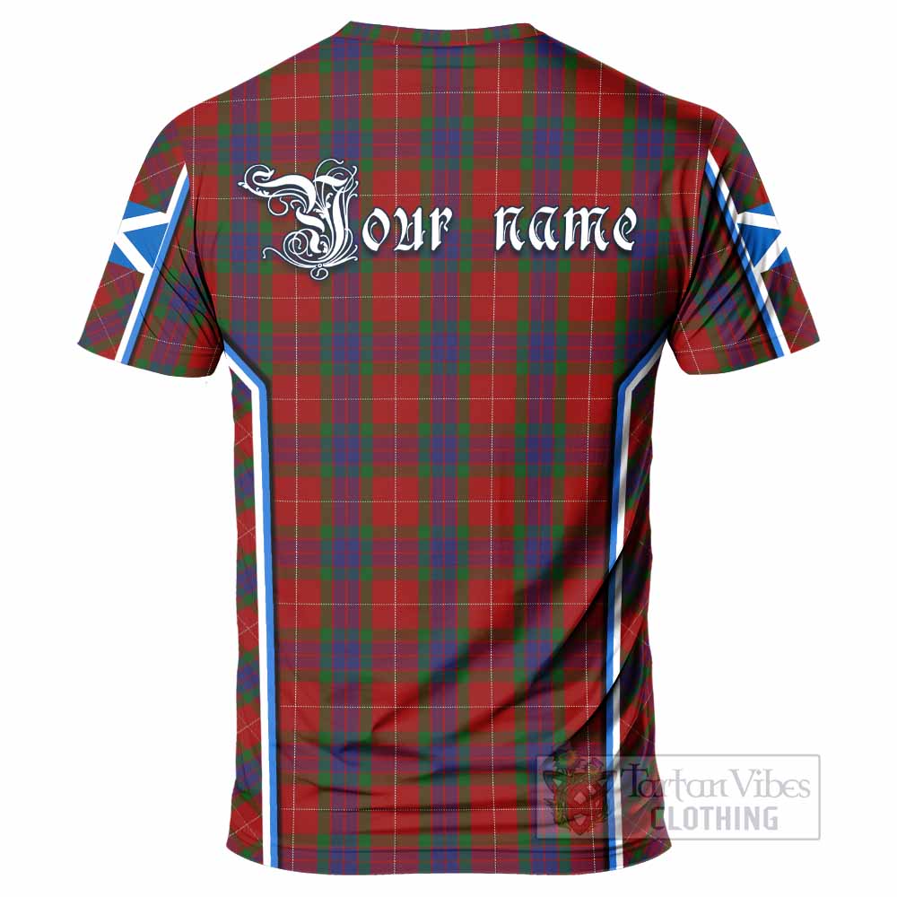 Fraser Tartan Crest T-shirt Scotland Coat of Arm Flag Style - Tartan Vibes Clothing