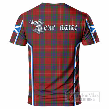 Fraser Tartan Crest T-shirt Scotland Coat of Arm Flag Style - Tartan Vibes Clothing