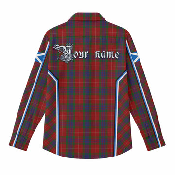Fraser Tartan Crest Women Casual Shirt Scotland Coat of Arm Flag Style
