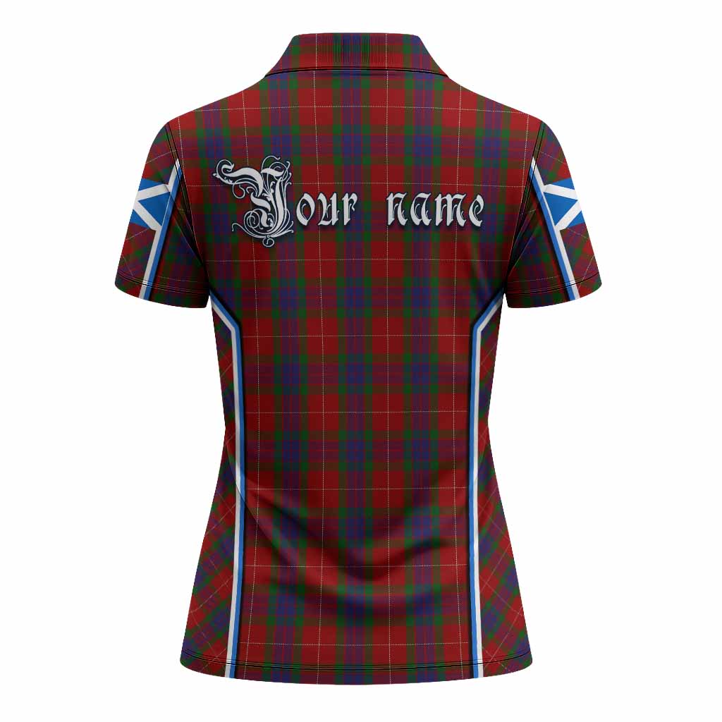 Fraser Tartan Crest Women's Polo Shirt Scotland Coat of Arm Flag Style - Tartan Vibes Clothing