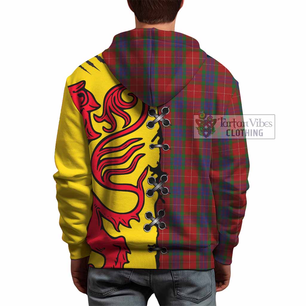 Fraser Tartan Family Crest Hoodie Lion Rampant Honor - Tartan Vibes Clothing
