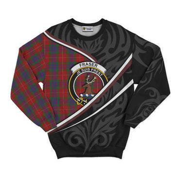 Fraser Tartan Family Crest Sweatshirt Celtic Scottish Thistle Floral