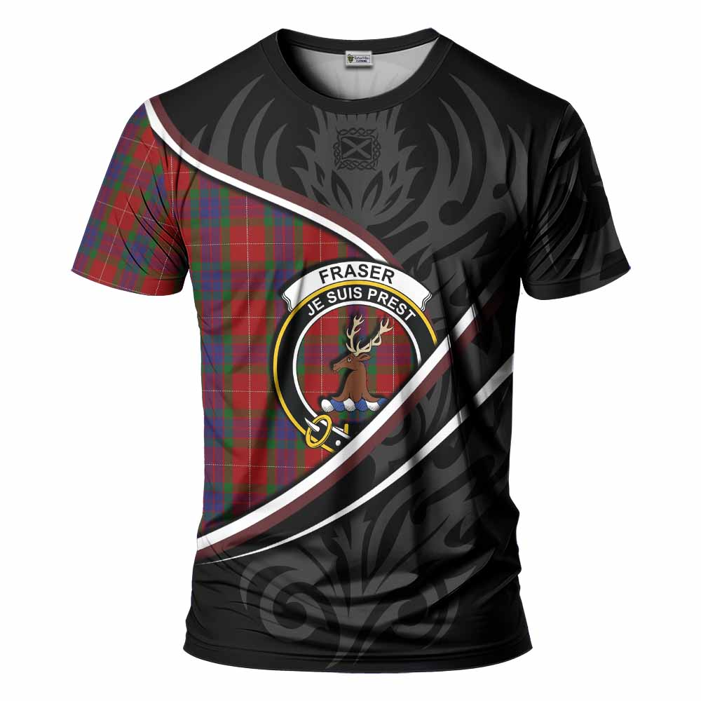 Fraser Tartan Family Crest T-shirt Celtic Scottish Thistle Floral - Tartan Vibes Clothing