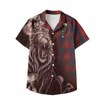 Fraser Tartan Kid Hawaiian Shirt Roaring Lion Heritage