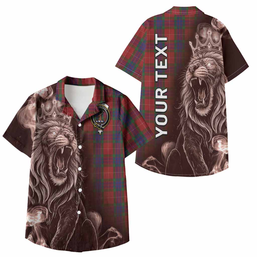 Fraser Tartan Kid Hawaiian Shirt Roaring Lion Heritage