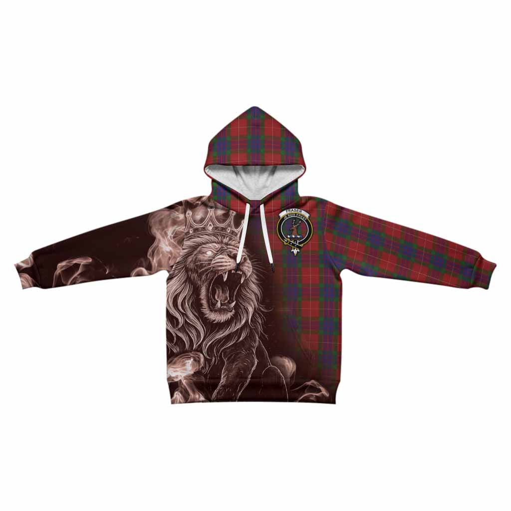 Fraser Tartan Kid Hoodie Roaring Lion Heritage