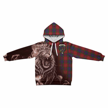 Fraser Tartan Kid Hoodie Roaring Lion Heritage