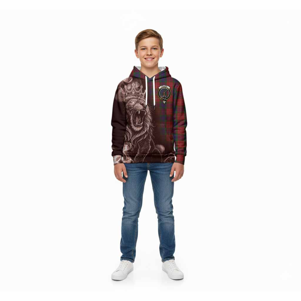Fraser Tartan Kid Hoodie Roaring Lion Heritage