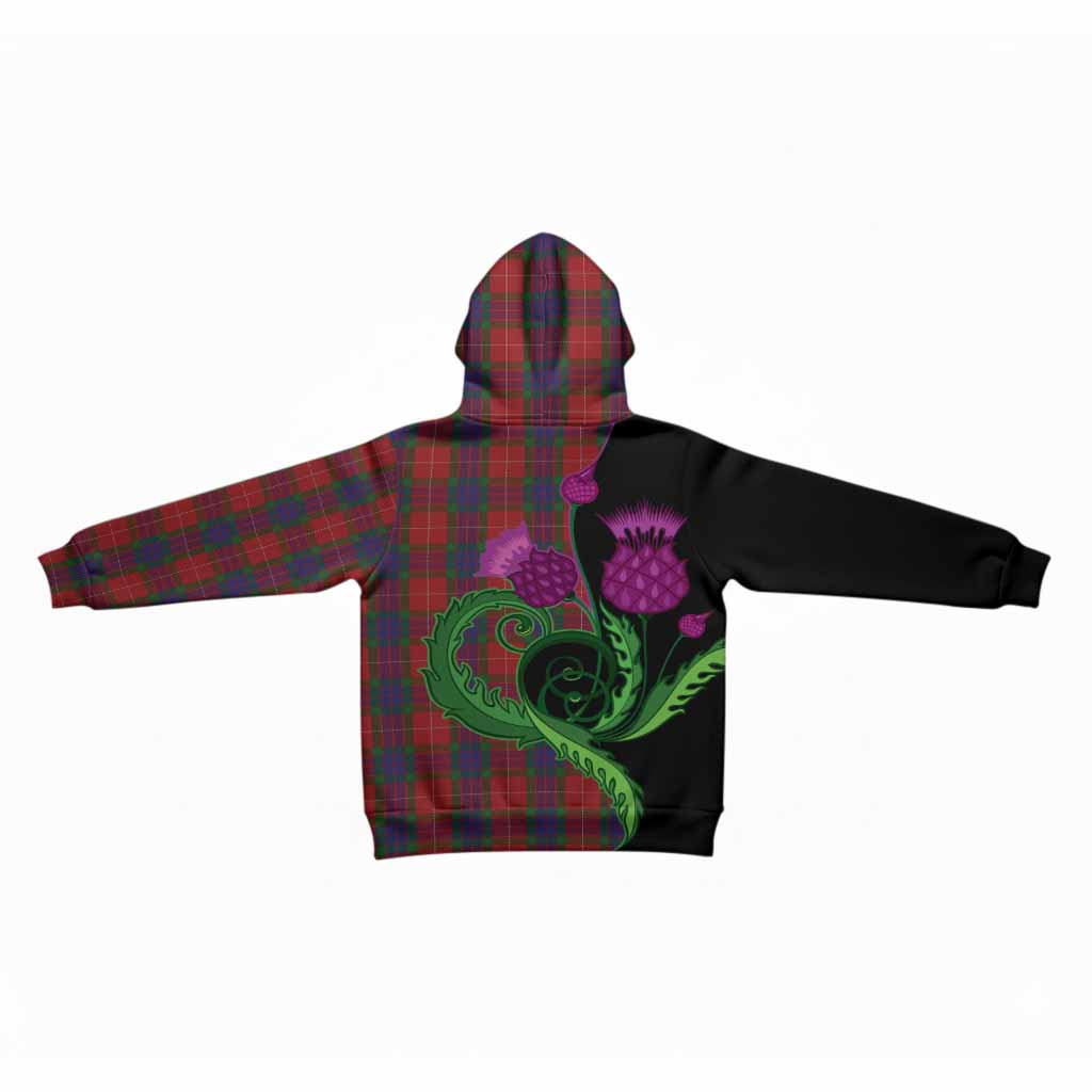 Fraser Tartan Kid Hoodie Traditional Scottish Thistle