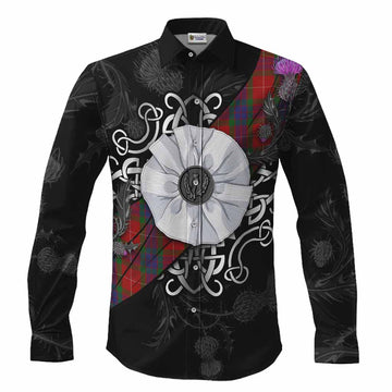 Fraser Tartan Long Sleeve Button Shirts Jacobite White Rose Men's Shirt S - Tartan Vibes Clothing