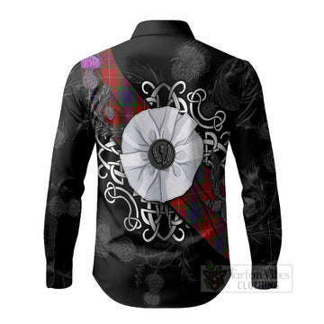 Fraser Tartan Long Sleeve Button Shirts Jacobite White Rose - Tartan Vibes Clothing