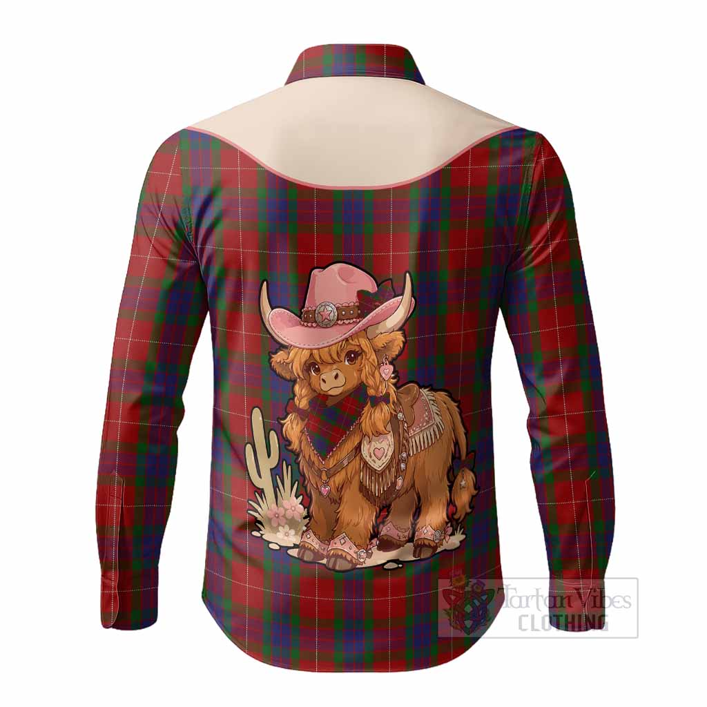 Fraser Tartan Long Sleeve Button Shirts Wee Coo Cowgirl Cute Style