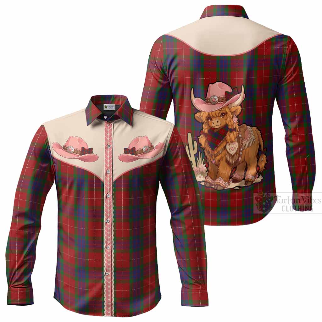 Fraser Tartan Long Sleeve Button Shirts Wee Coo Cowgirl Cute Style