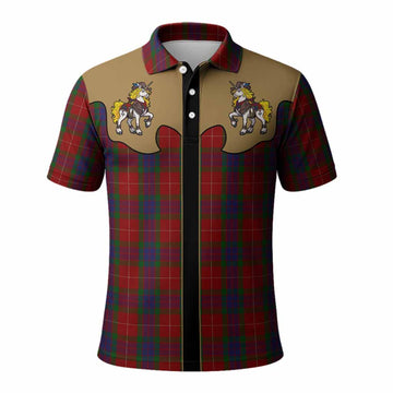 Fraser Tartan Polo Shirt Rodeo Unicorn Retro Style