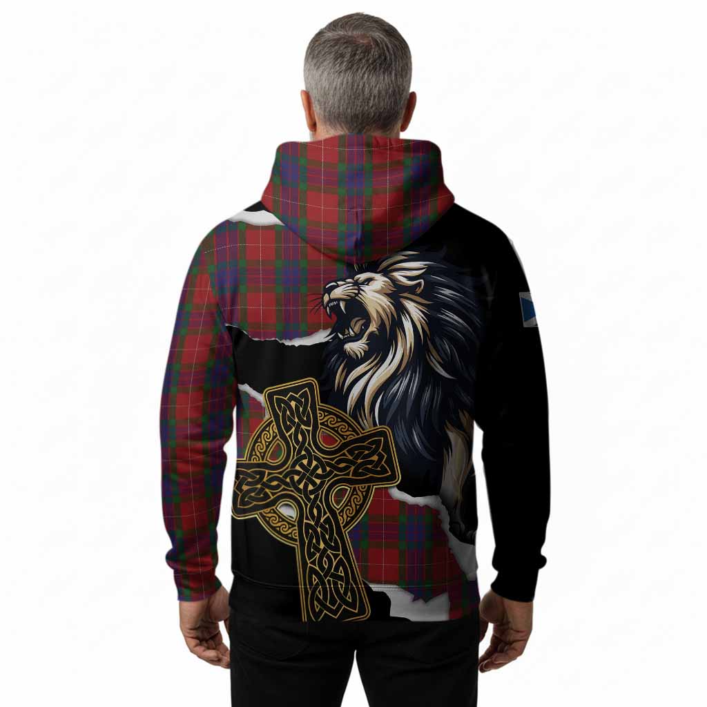 Fraser Tartan Scottish Hoodie Lion Celtic Heritage