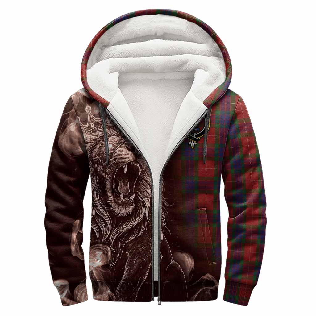 Fraser Tartan Sherpa Hoodie Roaring Lion Heritage