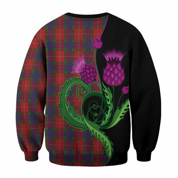 Fraser Tartan Sweatshirt Traditional Scottish Thistle