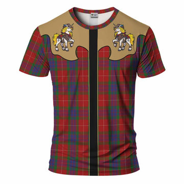 Fraser Tartan T-Shirt Rodeo Unicorn Retro Style