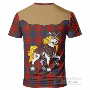 Fraser Tartan T-Shirt Rodeo Unicorn Retro Style